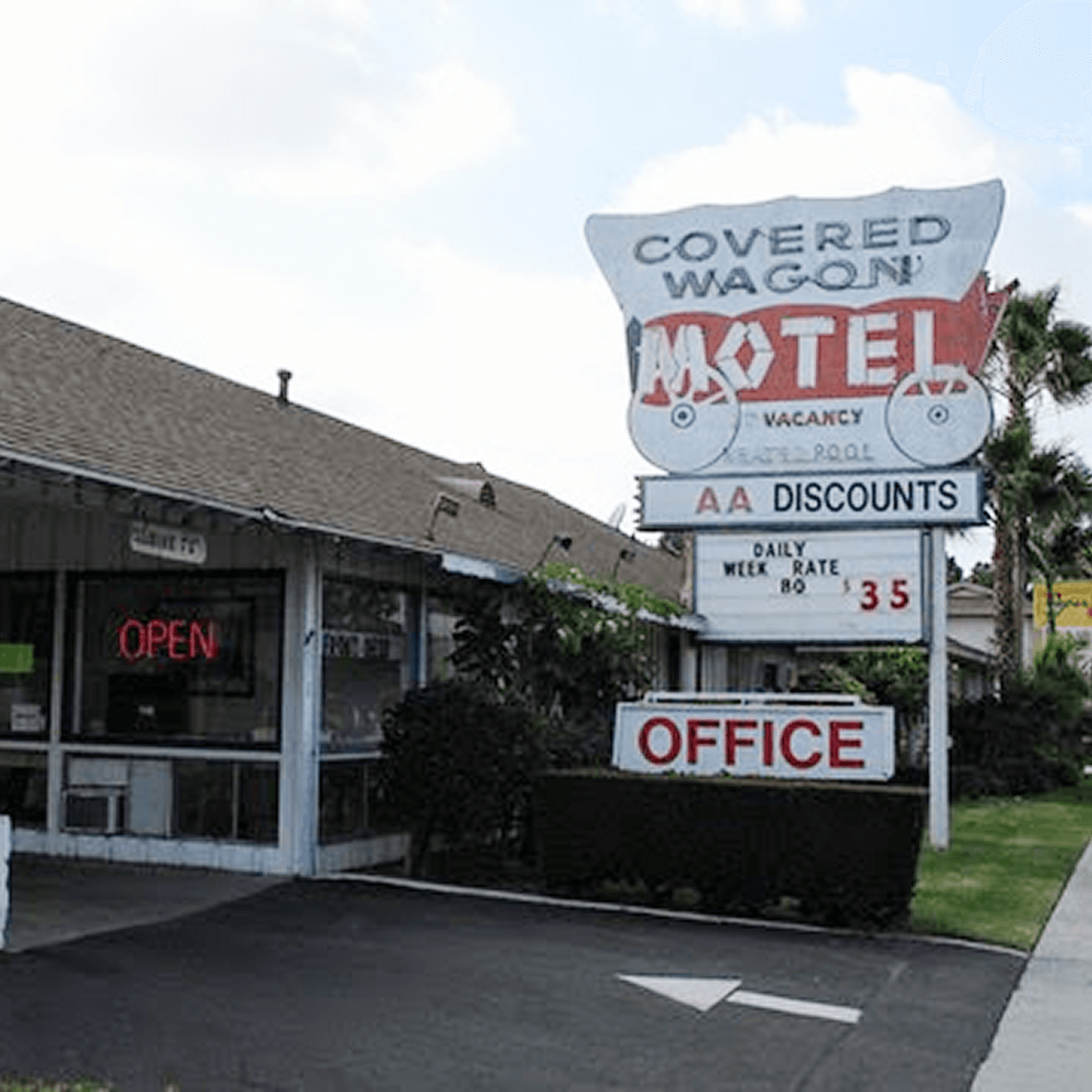 The Covered Wagon Motel where our founder grew up